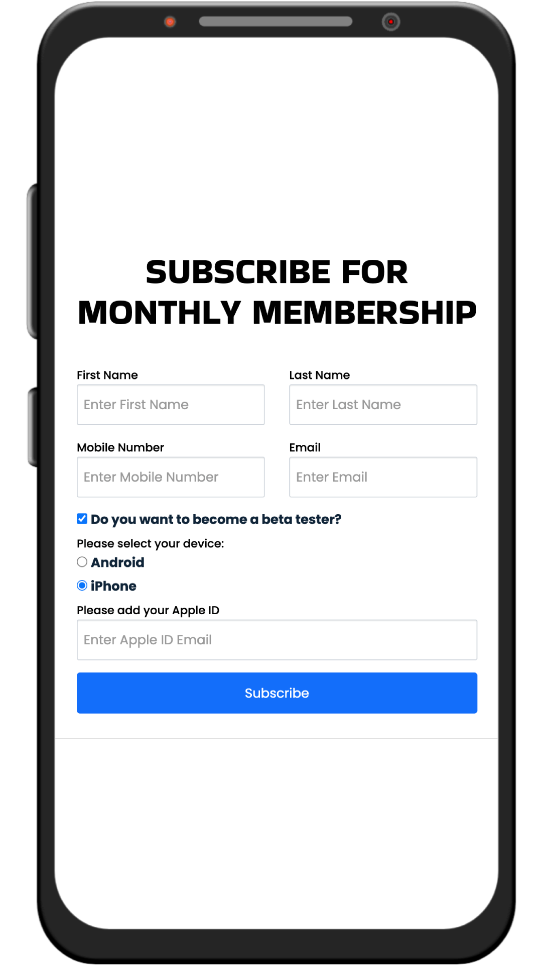 App Store Email